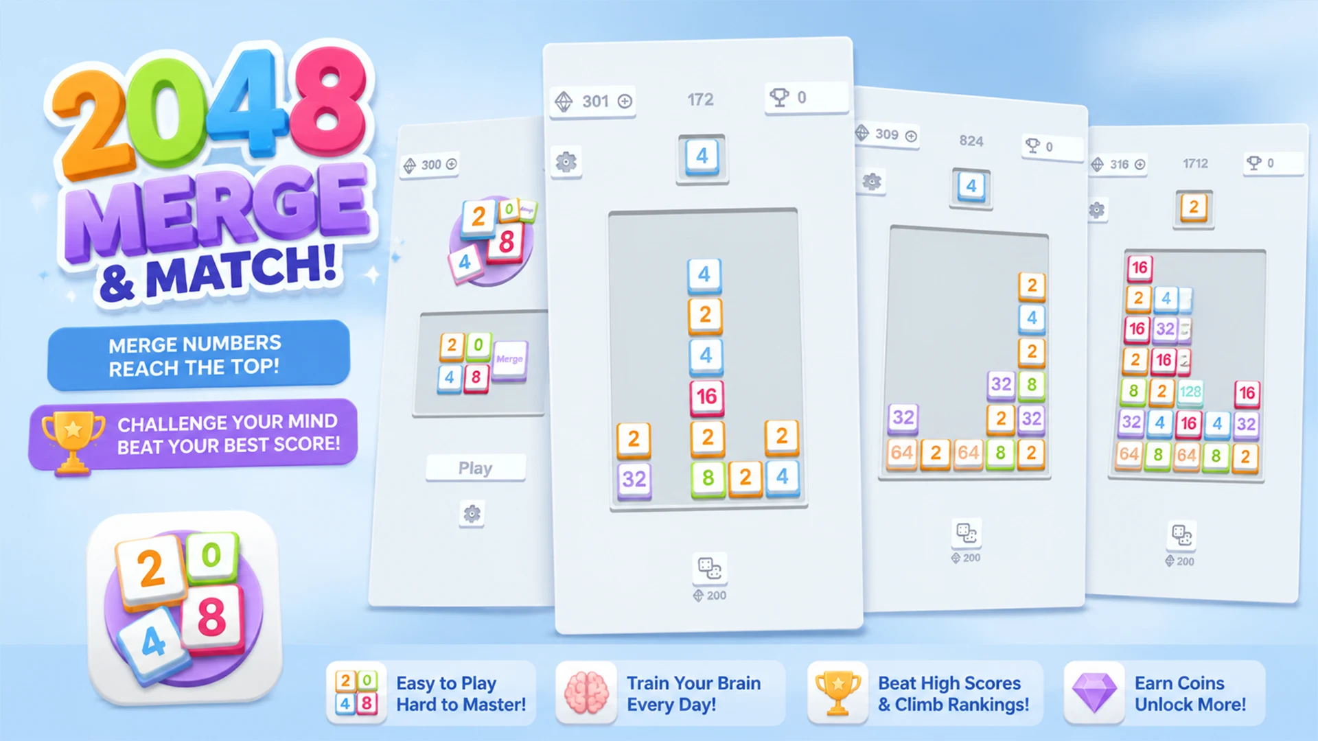 2048 Merge Match screenshot